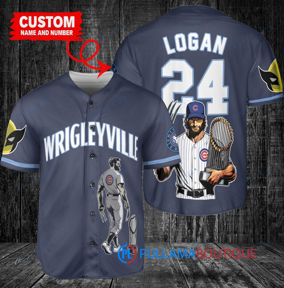 Pittsburgh Pirates x Wolverine Logan with Trophy Custom Baseball Jersey Gold City Connect