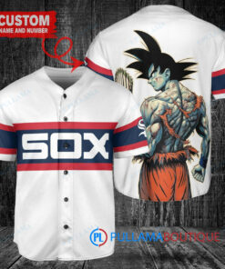 Chicago White Sox Son Goku Super Saiyan Dragon Ball Z Baseball Jersey Trophy