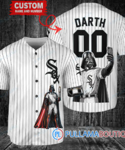 Chicago White Sox x Darth Vader Star Wars with Trophy Baseball Jersey White