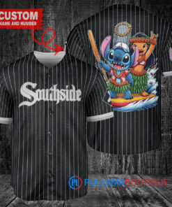 Chicago White Sox x Lilo & Stitch with Trophy Baseball Jersey Black City Connect