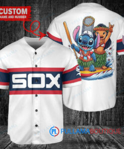 Chicago White Sox x Lilo & Stitch with Trophy Baseball Jersey White Stripe