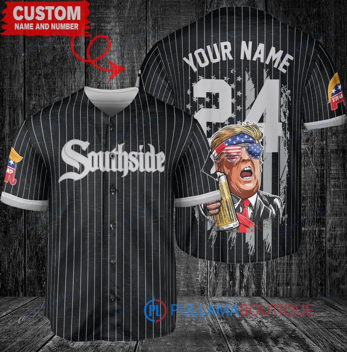 Miami Marlins x Limited Edition with World Series Trophy Custom Baseball Jersey Black