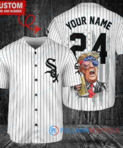 Chicago White Sox x Limited Edition with World Series Trophy Custom Baseball Jersey White