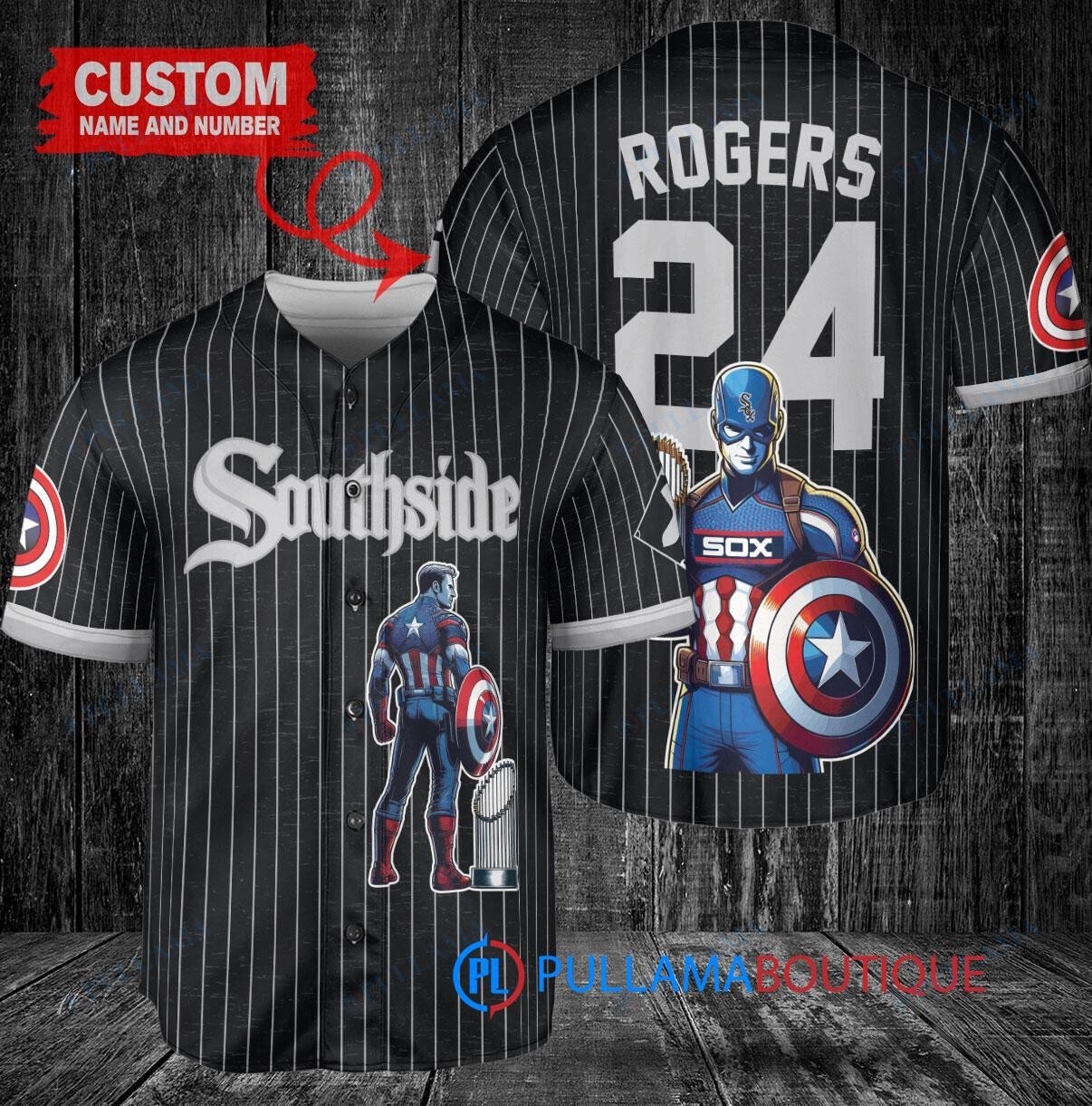 Cleveland Guardians x Marvel Captain America Steve Rogers with Trophy Custom Baseball Jersey White