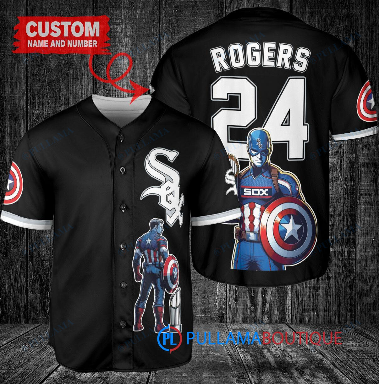 San Diego Padres x Marvel Captain America Steve Rogers with Trophy Custom Baseball Jersey Brown