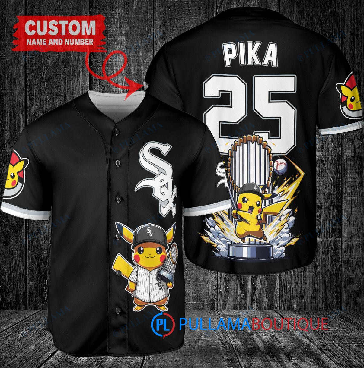 St. Louis Cardinals x Pikachu Pokemon with Trophy Custom Baseball Jersey White