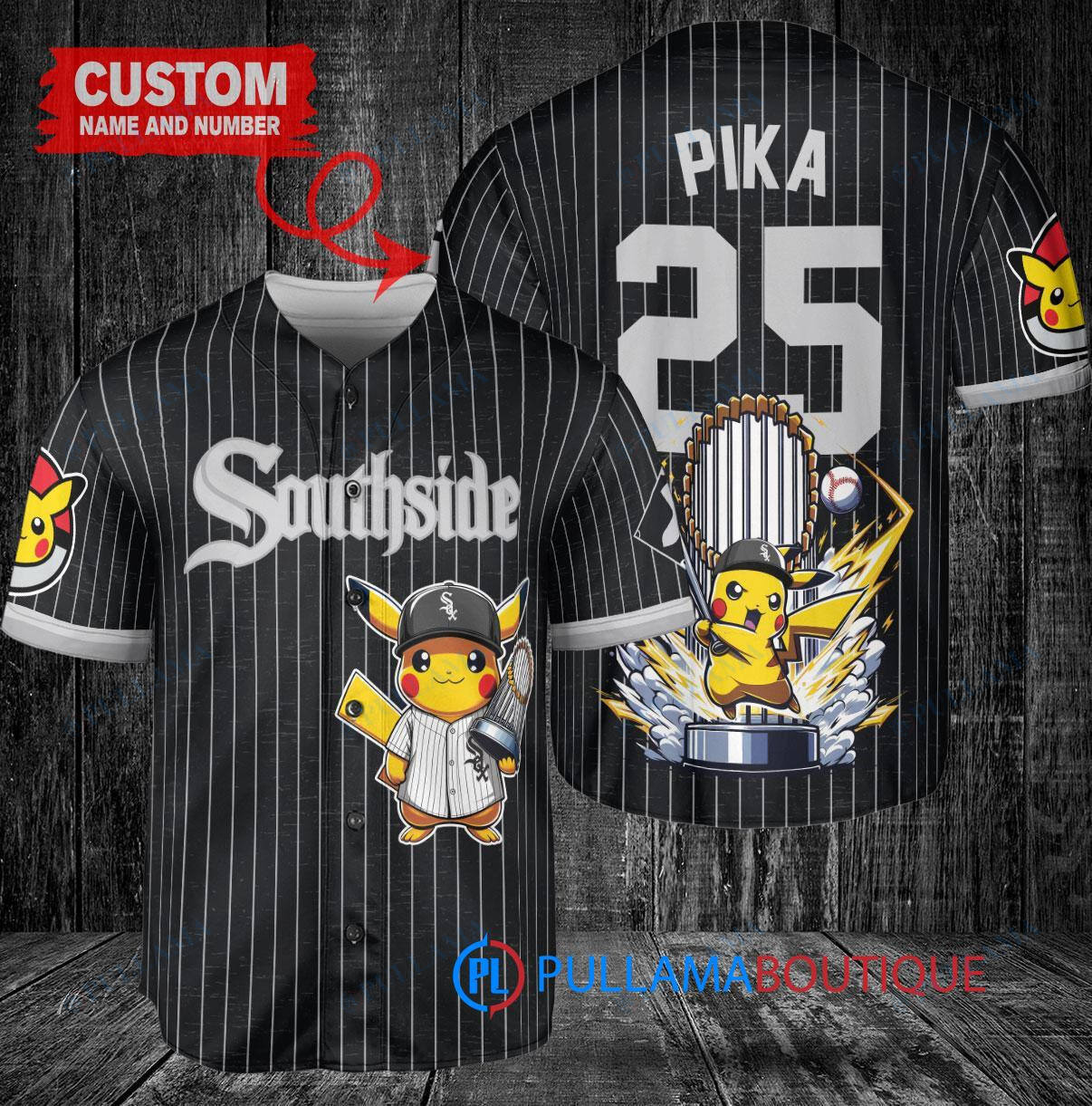 Cincinnati Reds x Pikachu Pokemon with Trophy Custom Baseball Jersey White