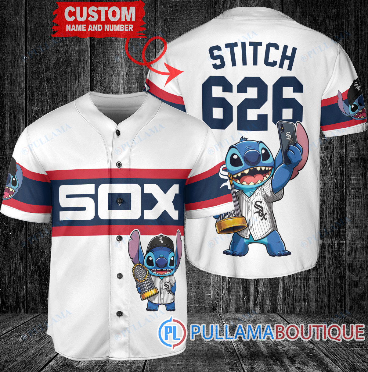 Seattle Mariners x Stitch with Trophy Baseball Jersey Aqua