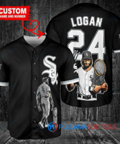 Chicago White Sox x Wolverine Logan with Trophy Custom Baseball Jersey Black