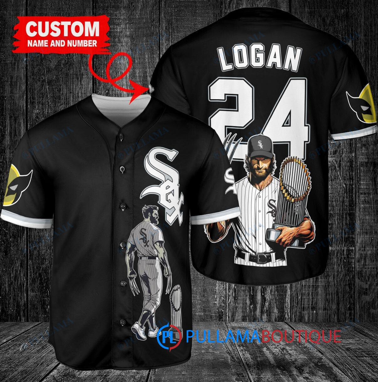 Cincinnati Reds x Wolverine Logan with Trophy Custom Baseball Jersey Gray