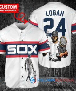 Chicago White Sox x Wolverine Logan with Trophy Custom Baseball Jersey White Stripe