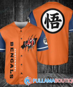 Cincinnati Bengals Dragon Ball Z Goku Baseball Jersey