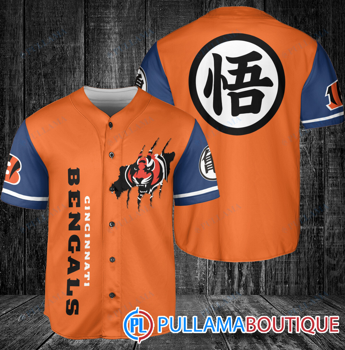 Jacksonville Jaguars Dragon Ball Z Goku Baseball Jersey