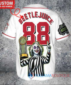 Cincinnati Reds Beetlejuice Halloween World Series Trophy Baseball Jersey