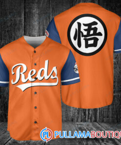 Cincinnati Reds Dragon Ball Z Goku Baseball Jersey