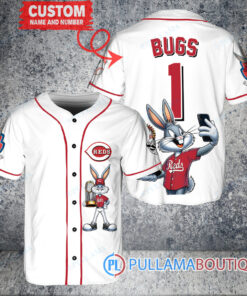 Cincinnati Reds x Bugs Bunny with Trophy Baseball Jersey White