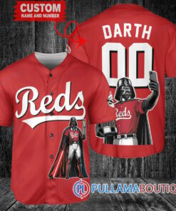 Cincinnati Reds x Darth Vader Star Wars with Trophy Baseball Jersey Red