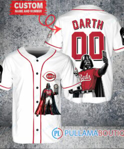 Cincinnati Reds x Darth Vader Star Wars with Trophy Baseball Jersey White