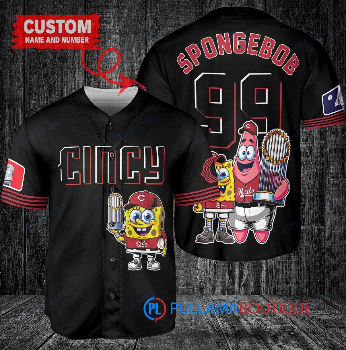 Chicago White Sox x SpongeBob SquarePants with Trophy Custom Baseball Jersey White