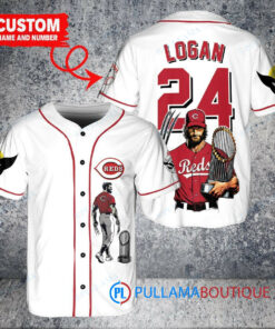 Cincinnati Reds x Wolverine Logan with Trophy Custom Baseball Jersey White