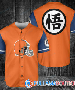 Cleveland Browns Dragon Ball Z Goku Baseball Jersey