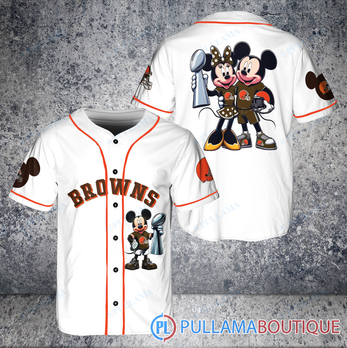 Indianapolis Colts x Mickey and Minnie with Trophy Baseball Jersey White