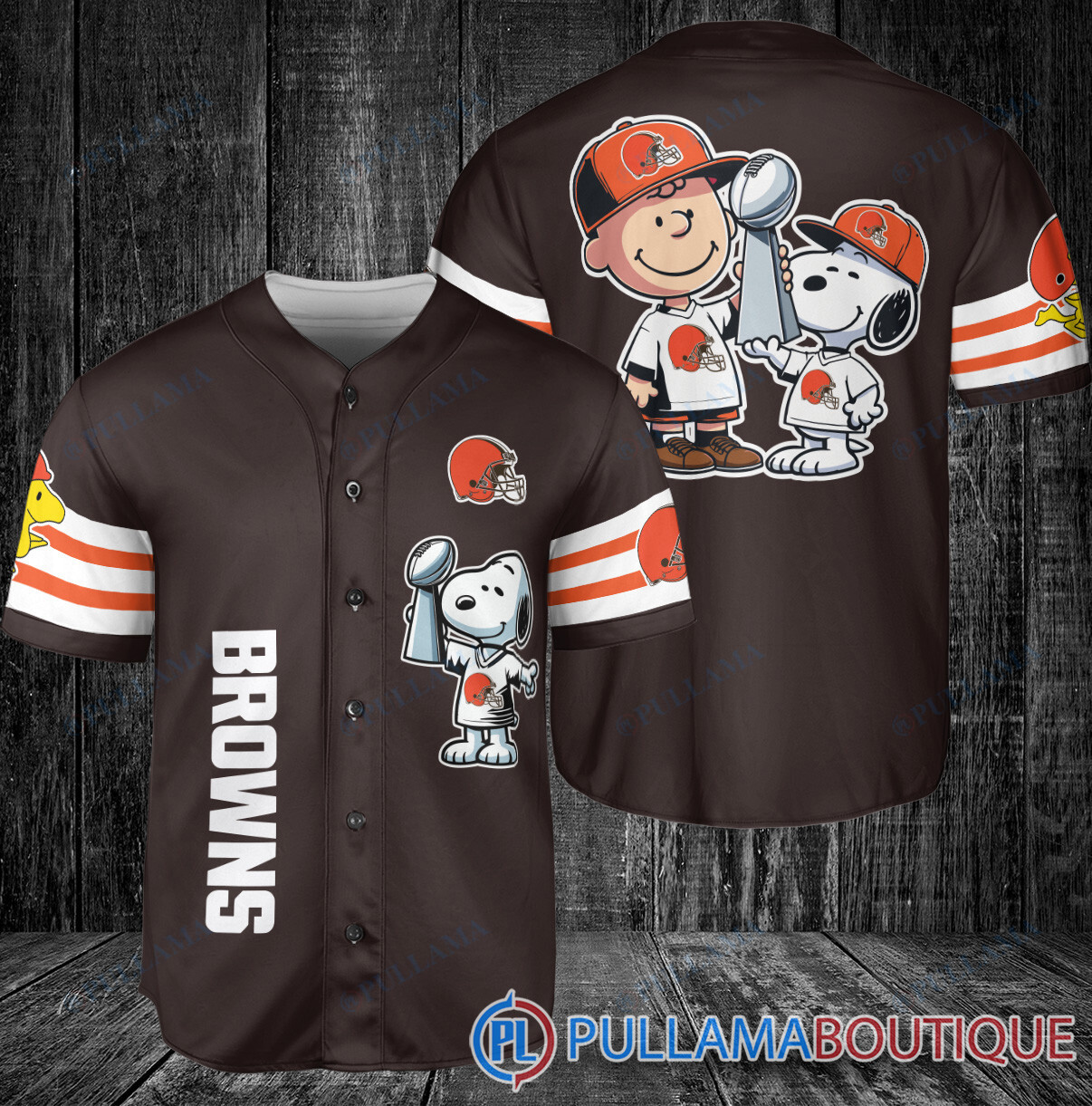 Los Angeles Chargers x Snoopy and Charlie Brown with Trophy Baseball Jersey Navy