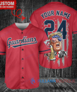 Cleveland Guardians Limited Edition World Series Trophy Baseball Jersey Red