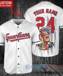 Cleveland Guardians Limited Edition World Series Trophy Baseball Jersey White