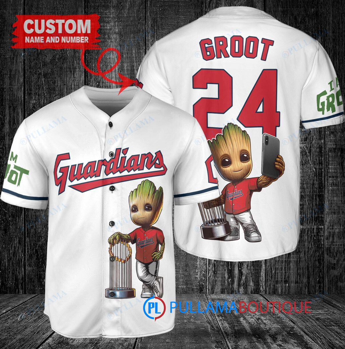 Houston Astros x Baby Groot Marvel Guardians Of The Galaxy with Trophy Custom Baseball Jersey Navy City Connect