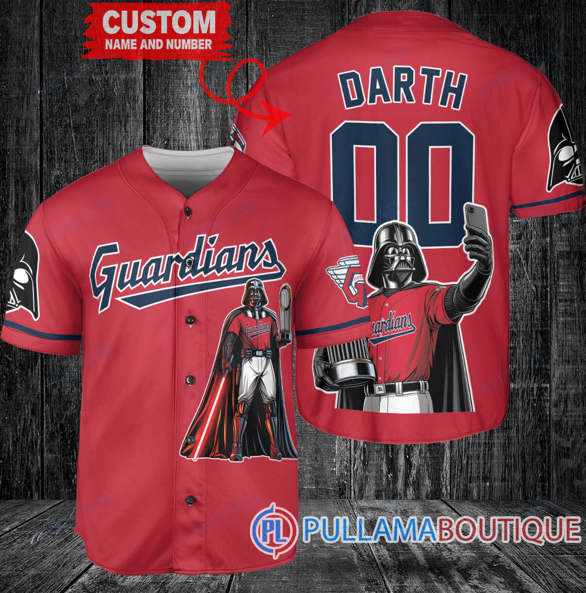 Detroit Tigers x Darth Vader Star Wars with Trophy Baseball Jersey Gray