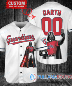 Cleveland Guardians x Darth Vader Star Wars with Trophy Baseball Jersey White