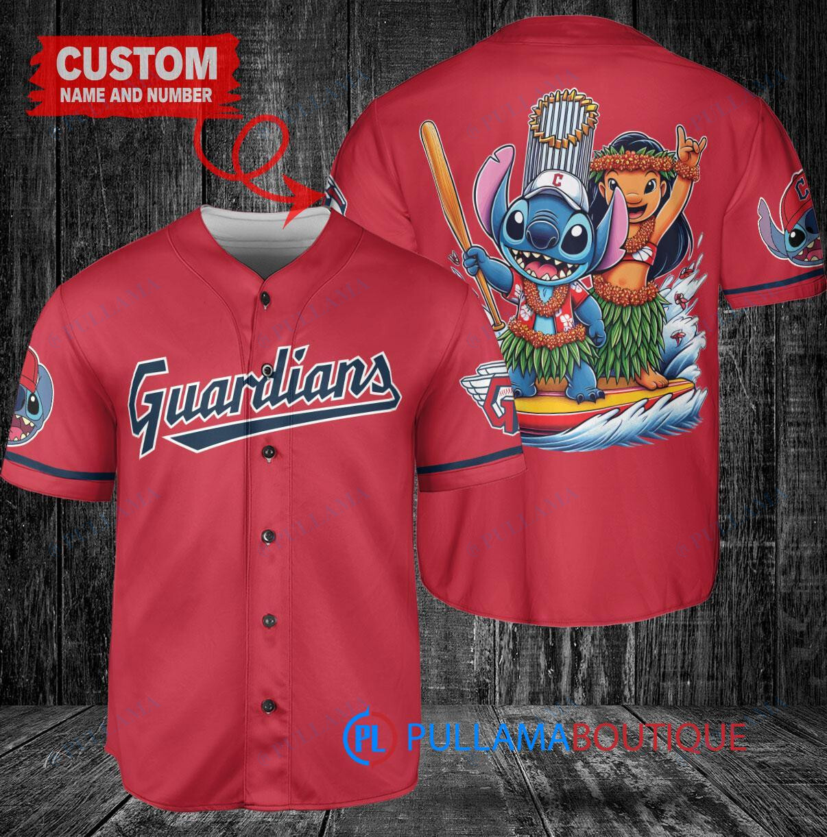 Houston Astros x Lilo & Stitch with Trophy Baseball Jersey Navy City Connect