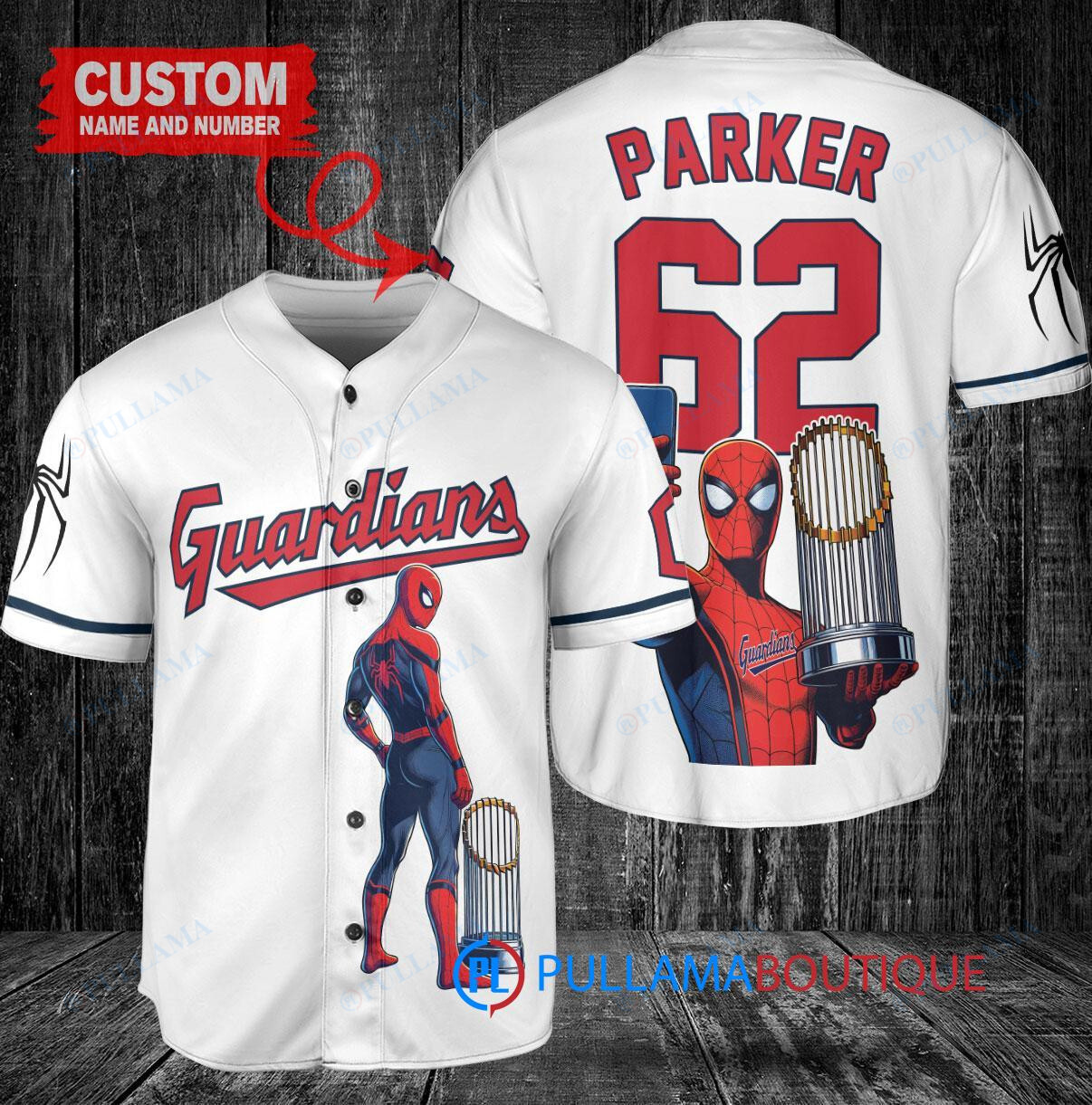 Houston Astros x Marvel Spiderman with Trophy Custom Baseball Jersey Gray