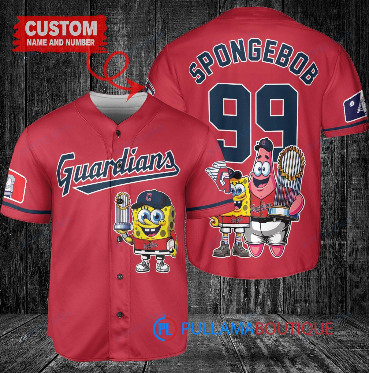 Seattle Mariners x SpongeBob SquarePants with Trophy Custom Baseball Jersey Royal City Connect