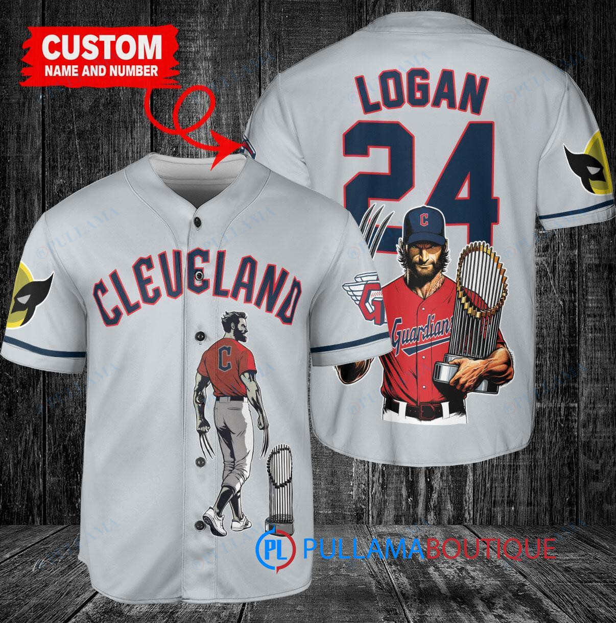 Tampa Bay Rays x Wolverine Logan with Trophy Custom Baseball Jersey White Home Replica