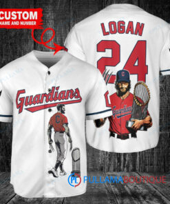 Cleveland Guardians x Wolverine Logan with Trophy Custom Baseball Jersey White