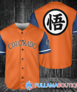 Colorado Rockies Dragon Ball Z Goku Baseball Jersey