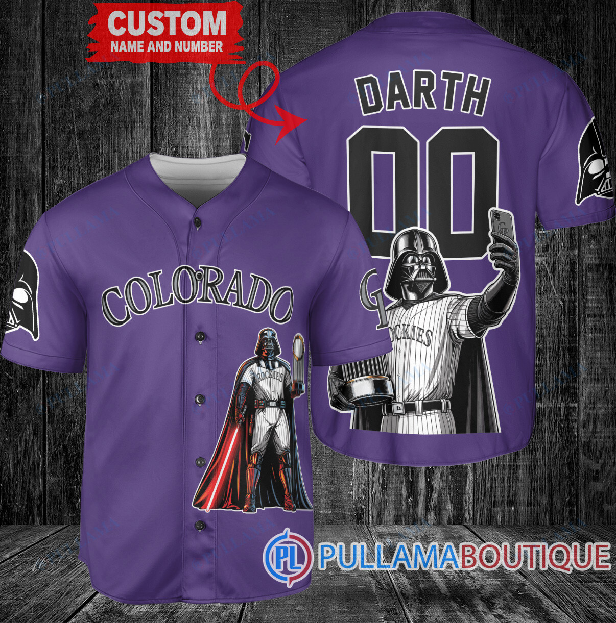 Chicago White Sox x Darth Vader Star Wars with Trophy Baseball Jersey White