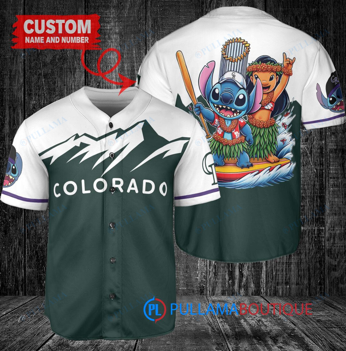 Cincinnati Reds x Lilo & Stitch with Trophy Baseball Jersey White