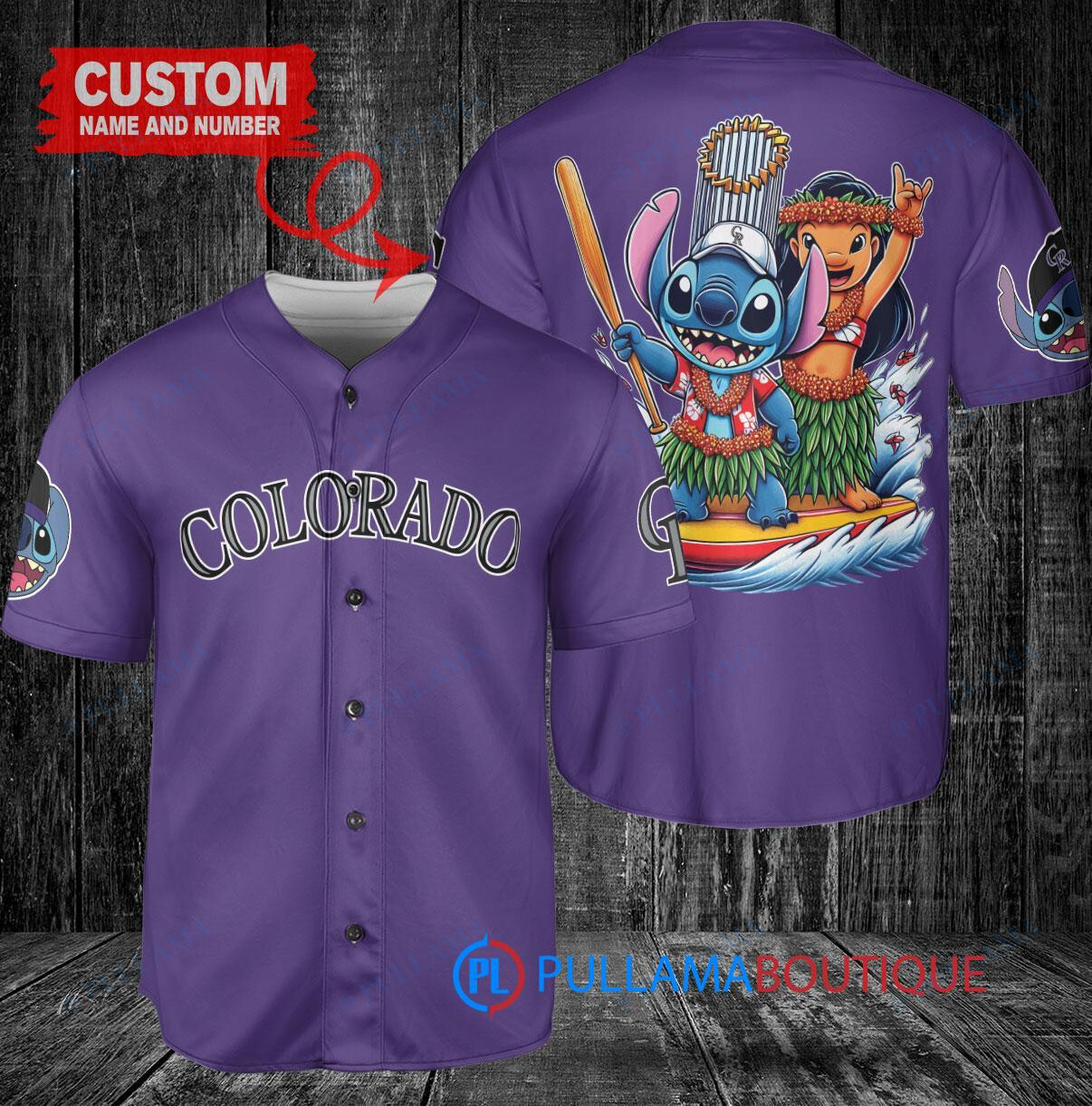 Cincinnati Reds x Lilo & Stitch with Trophy Baseball Jersey Gray