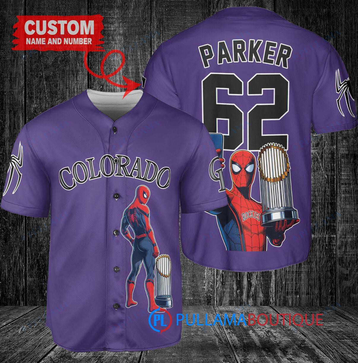 Tampa Bay Rays x Marvel Spiderman with Trophy Custom Baseball Jersey White Alternate Replica