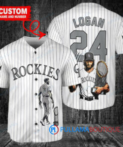 Colorado Rockies x Wolverine Logan with Trophy Custom Baseball Jersey White