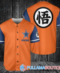 Dallas Cowboys Dragon Ball Z Goku Baseball Jersey