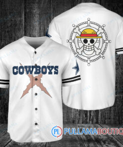 Dallas Cowboys Luffy After Timeskip One Piece Straw Hats Baseball Jersey