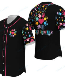 Daycare Teacher Hand Pattern Baseball Jersey