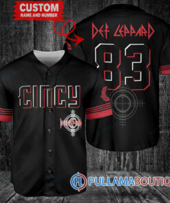 Def Leppard Cincinnati Reds Custom Baseball Jersey – Exclusive Fan Gear