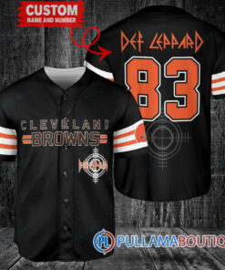 Def Leppard Cleveland Browns Custom Baseball Jersey – Exclusive Fan Gear