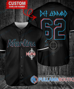 Def Leppard Miami Marlins Custom Baseball Jersey – Exclusive Fan Gear