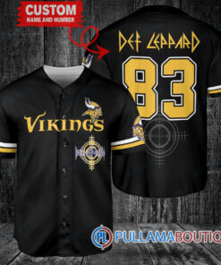 Def Leppard Minnesota Vikings Custom Baseball Jersey – Exclusive Fan Gear